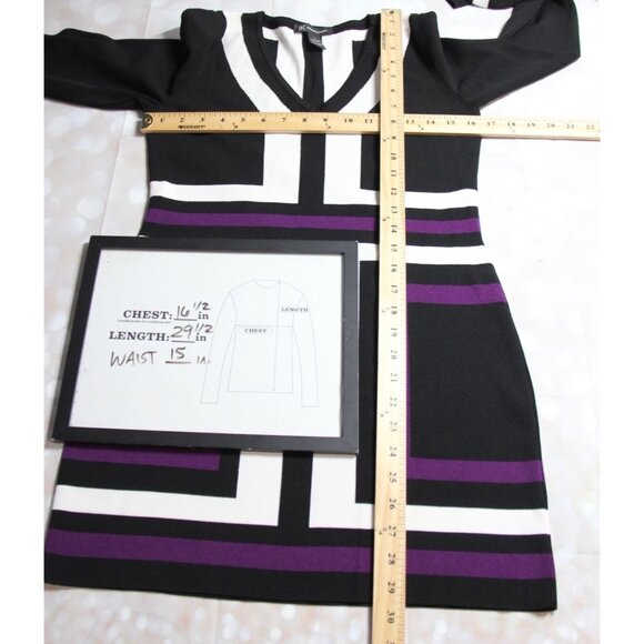 INC International Concepts Size Large V-Neck Sheath mini dress tunic - Picture 5 of 6